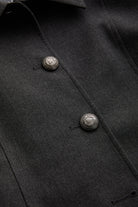 Exquise-Kapak Cepli Astarlı Slim Fit Gri Ceket-CEKET-7-Milagron.com