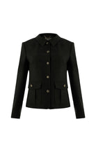 Exquise-Kapak Cepli Astarlı Slim Fit Gri Ceket-CEKET-8-Milagron.com