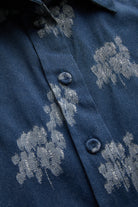 Exquise-Kemer Detaylı Desenli Pamuklu Regular Midi Elbise-ELBİSE-7-Milagron.com