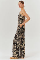 Exquise-Kemer Ve Toka Detaylı Desenli Regular Tulum-TULUM-3-Milagron.com