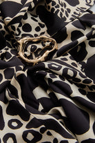 Exquise-Kemer Ve Toka Detaylı Desenli Regular Tulum-TULUM-6-Milagron.com