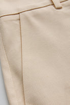 Exquise-Kemerli Duble Paçalı Bej şort-Şort-7-Milagron.com