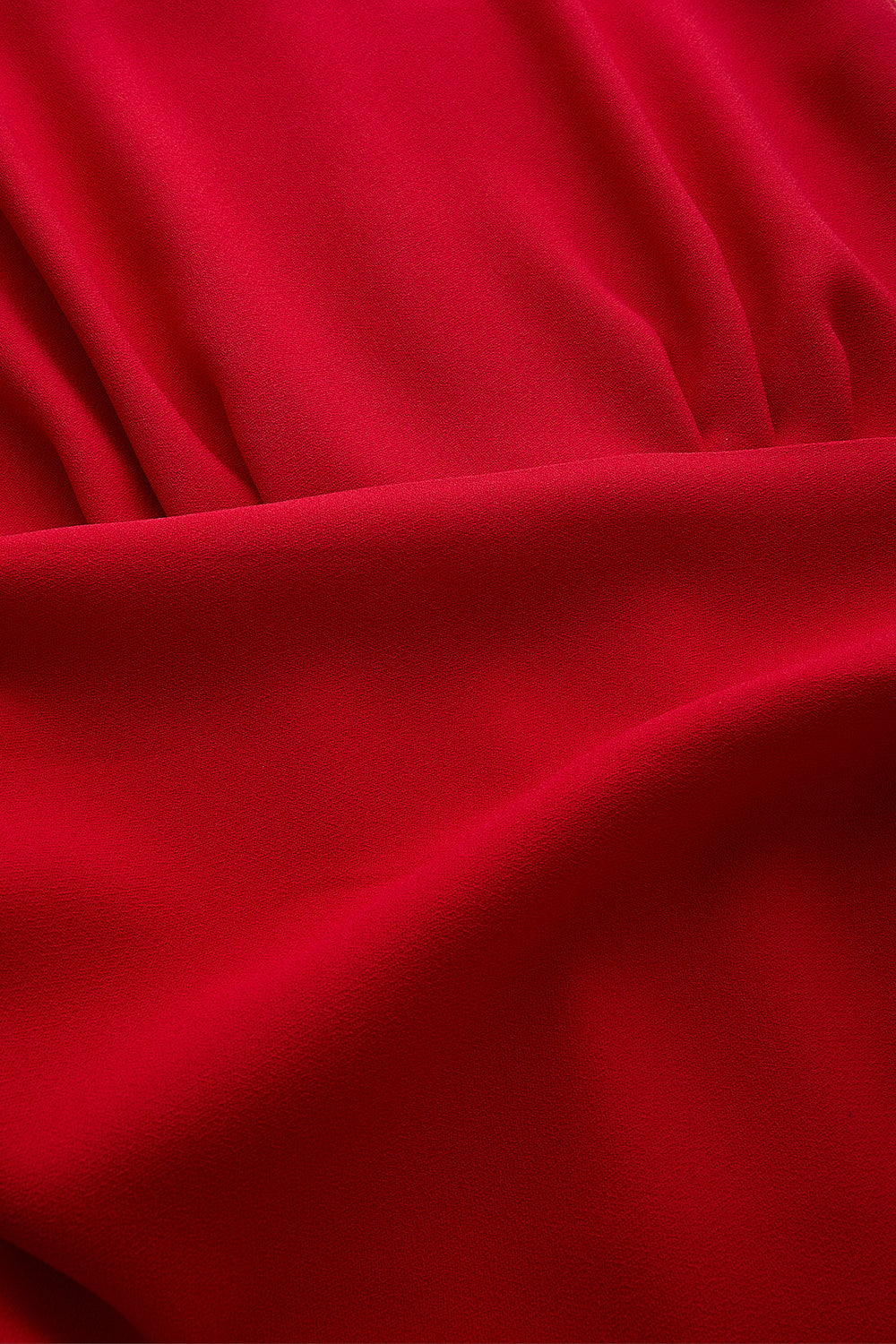 Exquise-Kırmızı Kolsuz Drapeli Midi Elbise-ELBİSE-7-Milagron.com