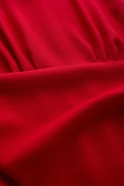 Exquise-Kırmızı Kolsuz Drapeli Midi Elbise-ELBİSE-7-Milagron.com