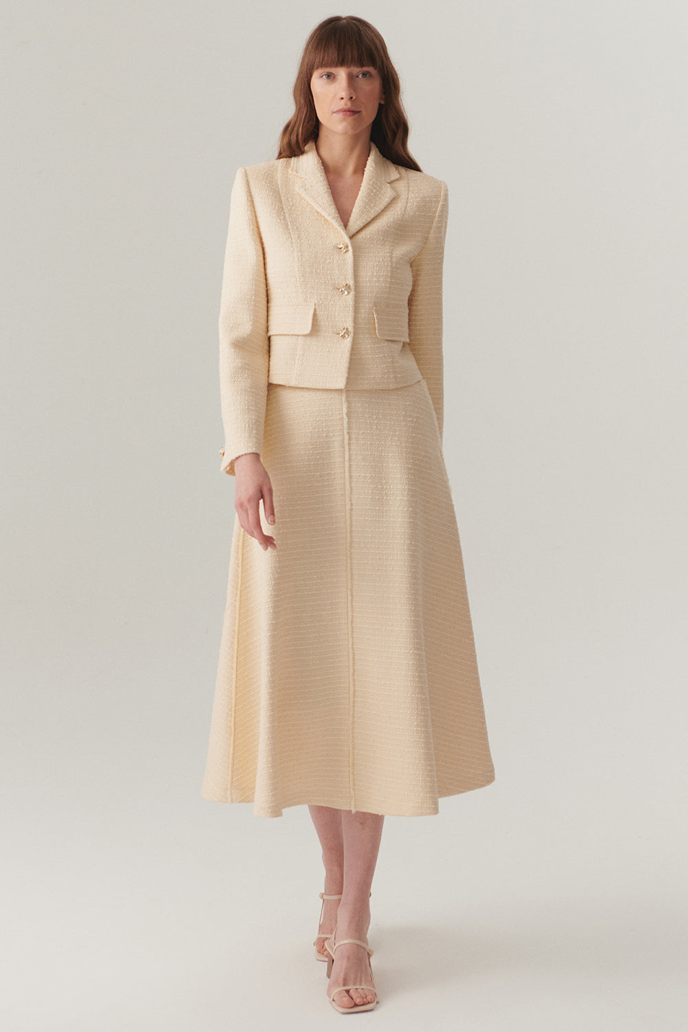 Exquise-Kruvaze Cepli Regular Fit Ekru Ceket-Ceket-5-Milagron.com