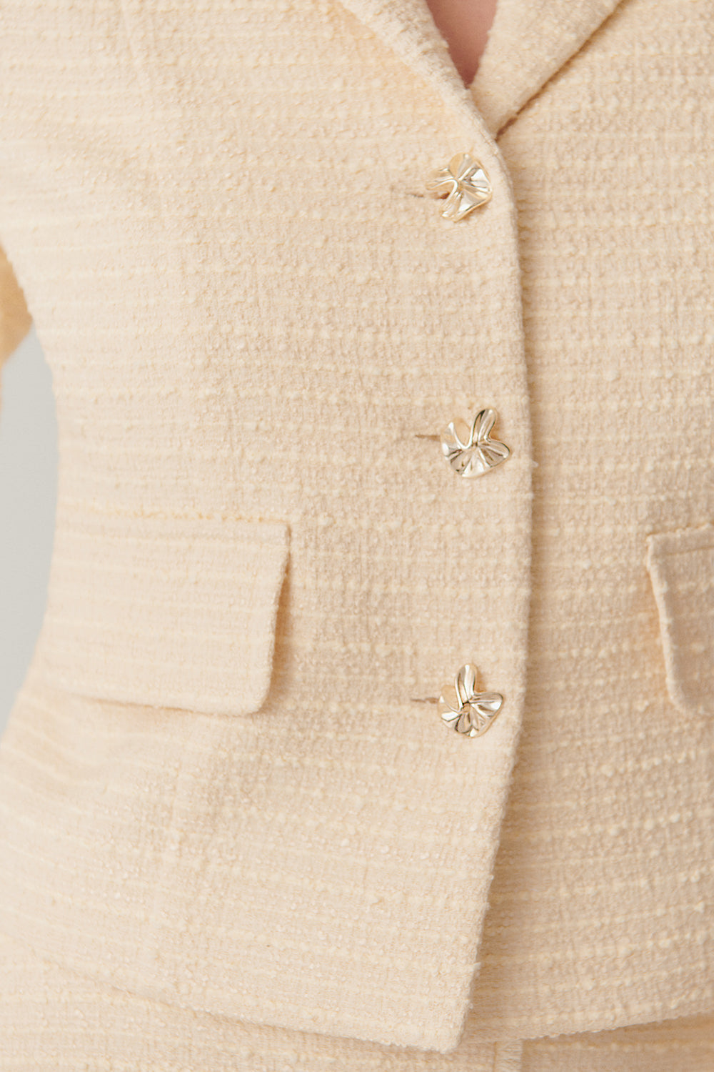 Exquise-Kruvaze Cepli Regular Fit Ekru Ceket-Ceket-6-Milagron.com