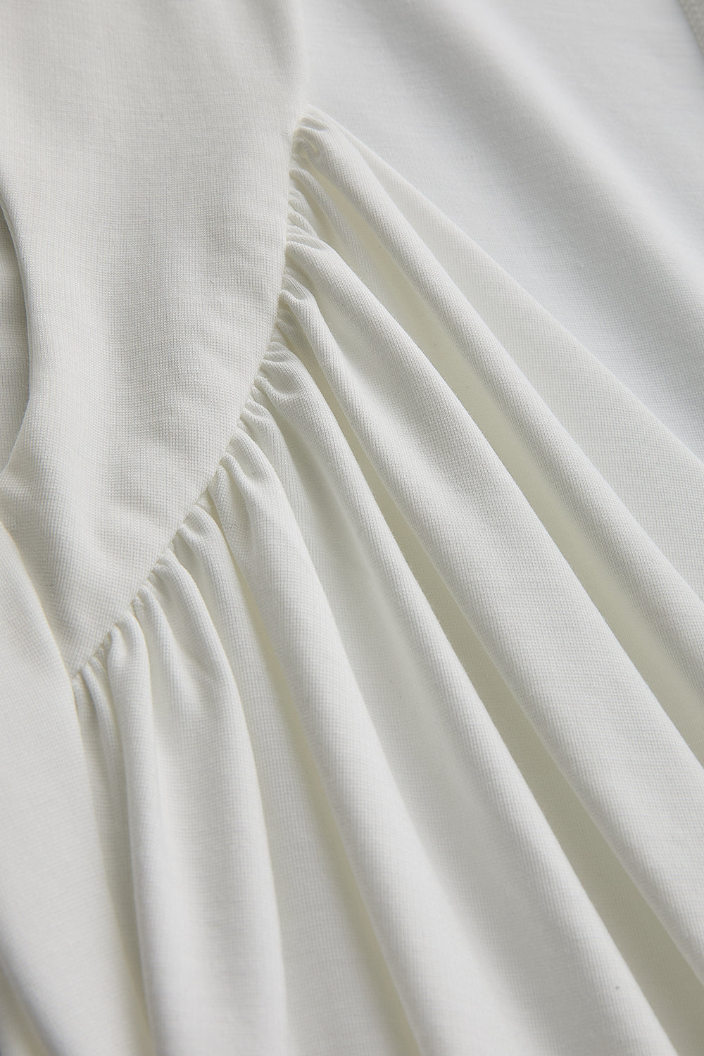 Exquise-Kruvaze Yaka Slim Fit Beyaz Bluz-Bluz-6-Milagron.com