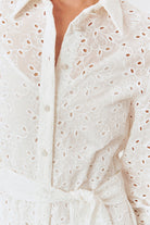 Exquise-Maksi Boy Kuşaklı Fisto Regular Pamuklu Gömlek Elbise-Elbise-5-Milagron.com