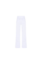 Exquise-Pamuklu Beyaz Yüksek Bel Regular Fit Denim Pantolon-Kot Pantolon-7-Milagron.com