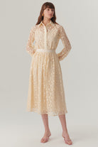 Exquise-Pamuklu Dantelli Regular Gömlek-Gömlek-2-Milagron.com