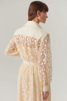 Exquise-Pamuklu Dantelli Regular Gömlek-Gömlek-5-Milagron.com