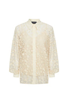 Exquise-Pamuklu Dantelli Regular Gömlek-Gömlek-6-Milagron.com