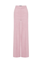 Exquise-Rahat Kalıp Pudra Keten Pantolon-PANTOLON-6-Milagron.com