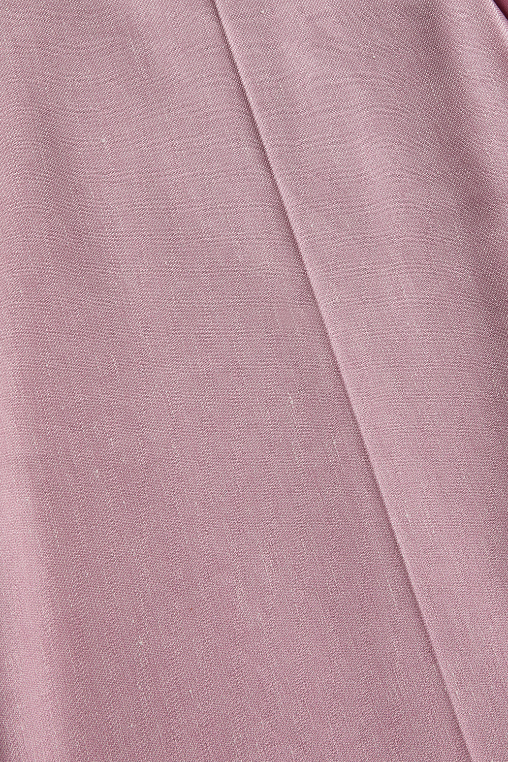 Exquise-Rahat Kalıp Pudra Keten Pantolon-PANTOLON-7-Milagron.com