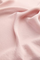 Saten Yüzeyli Arkası Lastikli Midi Regular Pembe Etek