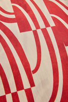 Exquise-Soyut Desenli Pamuklu Kahve Kemik Wide Leg Pantolon-Pantolon-14-Milagron.com