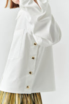 Exquise-Uzun Kollu Cepli çıt çıt Detaylı Regular Kemik Gömlek-GÖMLEK-3-Milagron.com