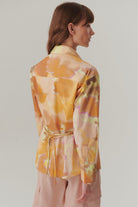 Exquise-Uzun Kollu Regular Fit Pamuklu Soyut Desenli Gömlek-Gömlek-5-Milagron.com