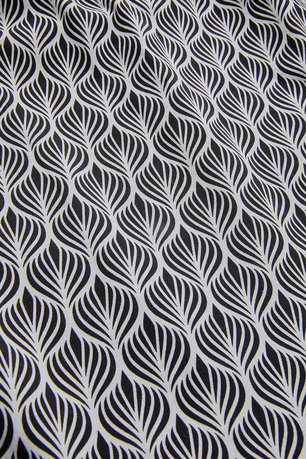 Exquise-V Yaka Düz Kesim Desenli Midi Boy Elbise-ELBİSE-6-Milagron.com