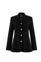 Exquise-Vatkalı Astarlı Slim Fit Cepli Siyah Ceket-CEKET-7-Milagron.com