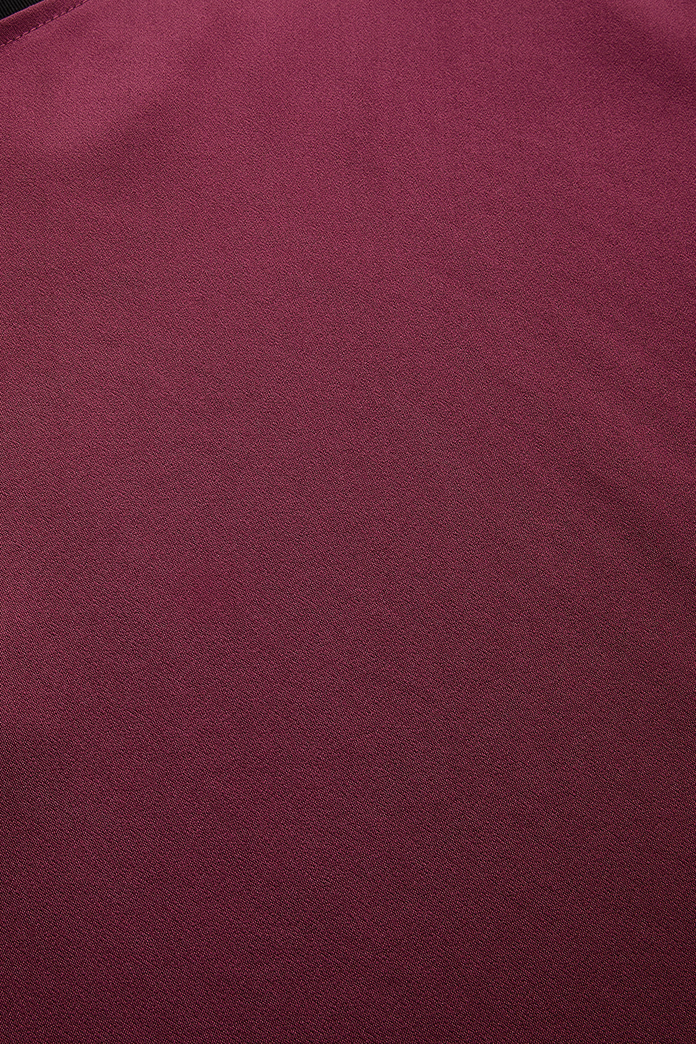 Exquise-Yandan Fermuarlı Yüksek Bel Grogren Detaylı Saten Regular Vişne Midi Etek-ETEK-6-Milagron.com