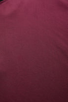 Exquise-Yandan Fermuarlı Yüksek Bel Grogren Detaylı Saten Regular Vişne Midi Etek-ETEK-6-Milagron.com