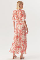 Exquise-Yaprak Desenli Düğme Detaylı Rahat Kesim Rayon şifon Bluz-Bluz-9-Milagron.com