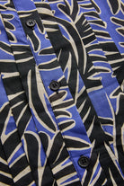 Exquise-Yaprak Desenli Pamuklu Regular Midi Gömlek Elbise-ELBİSE-8-Milagron.com