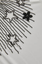 Exquise-Yıldız İşlemeli Bisiklet Yaka Regular örme Tişört-T-Shirts-6-Milagron.com