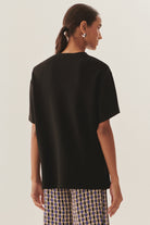 Exquise-Yüksek Bel Cepli Bol Kesim Desenli Pantolon-Pantolon-4-Milagron.com