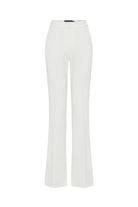 Exquise-Yüksek Bel Geniş Paçalı Beyaz Pantolon-Pantolon-6-Milagron.com