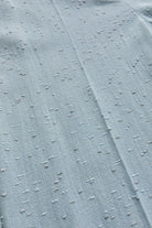 Exquise-Yüksel Bel Düz Kesim Parlak Kumaş Detaylı Mavi Pantolon-PANTOLON-6-Milagron.com