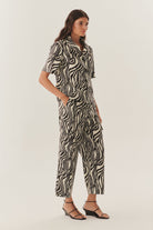 Exquise-Zebra Desenli Pamuklu Regular Gömlek-Gömlek-2-Milagron.com