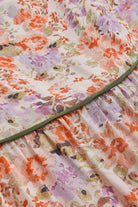 Exquise-çiçek Desenli Askılı Midi Elbise-ELBİSE-6-Milagron.com