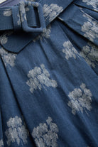 çiçek Desenli Kemerli Midi Boy Etek - 6