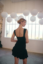Monet Fırfır Detaylı ElbiSe | Siyah