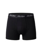 2'Li Takim Fakemood İMzali LastiKli Premium Pamuk Boxer - SiYah / Kahverengi