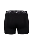 2'Li Takim Fakemood İMzali LastiKli Premium Pamuk Boxer - SiYah / Kahverengi