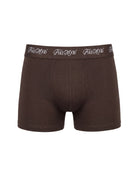 2'Li Takim Fakemood İMzali LastiKli Premium Pamuk Boxer - SiYah / Kahverengi