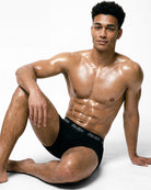 2'Li Takim Fakemood İMzali LastiKli Premium Pamuk Boxer - SiYah / Kahverengi