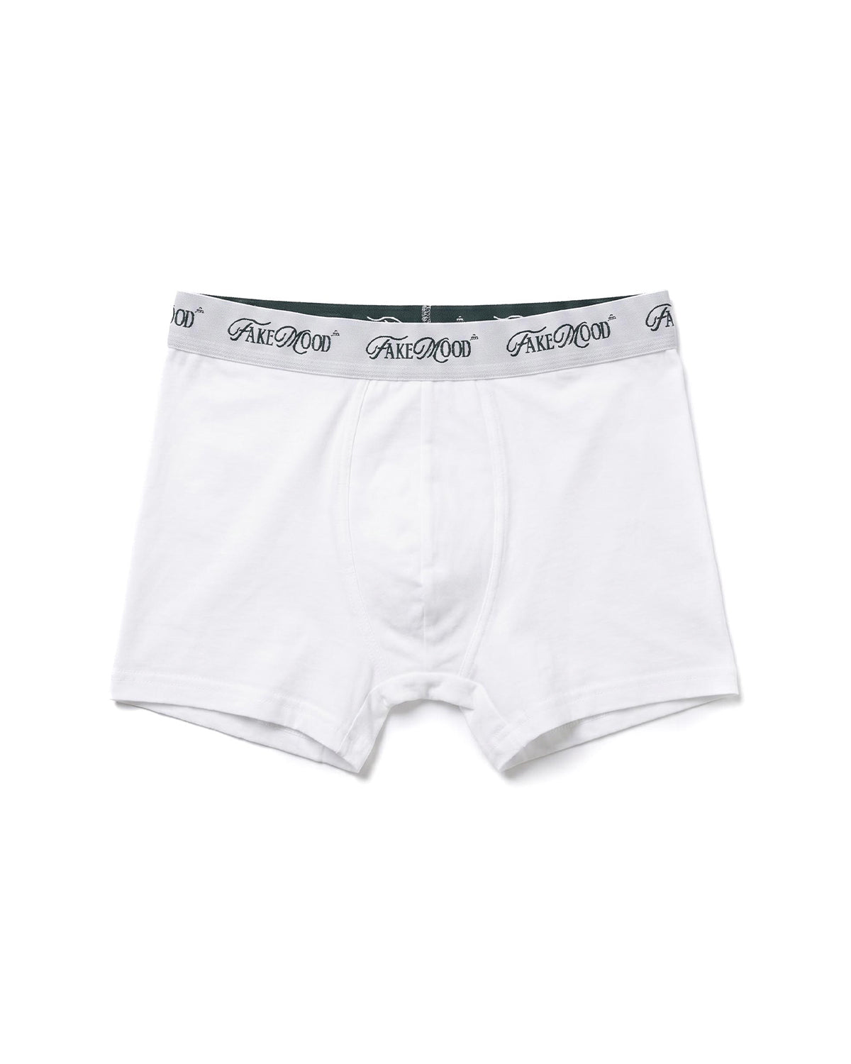 2'Li Takim Fakemood İMzali LastiKli Premium Pamuk Boxer - YeşiL / Beyaz