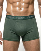 2'Li Takim Fakemood İMzali LastiKli Premium Pamuk Boxer - YeşiL / Beyaz
