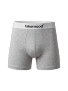 2'Li Takim Fakemood LastiKli Premium Pamuk Boxer - Gri