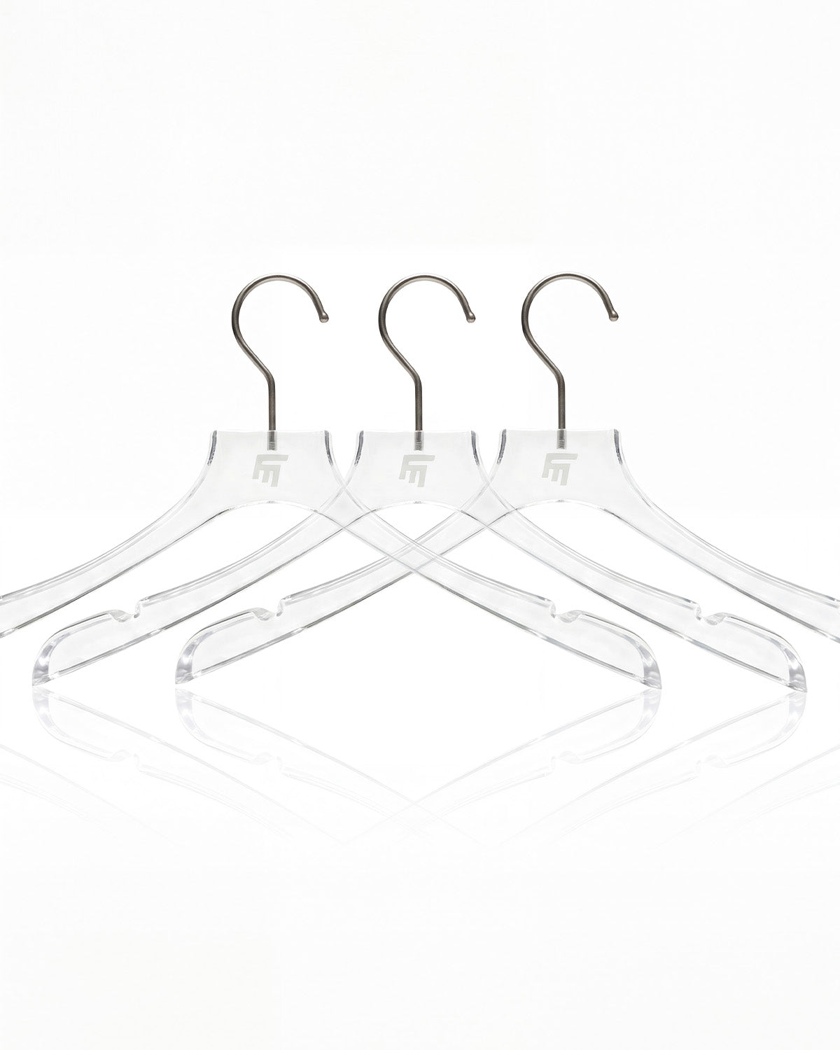 3'Lü Takim Fm Icon Logo Baskili Preimum Şeffaf Üst Askisi