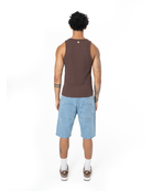 Erkek Fakemood Nakişli Top Tank - Kahverengi - 1