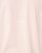 Erkek Oversize Basic Baskili TiŞört - Pembe