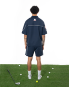 Kadin Oversize Fakemood Jersey Polo Yaka Golf Forma - LaciVert