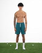 Erkek Oversize Jersey Kumaş Fm Icon Detayli Golf Şort - YeşiL