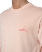 Erkek Oversize Yacht Society Baskili TiŞört - Pembe - 3