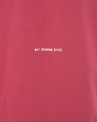 Kadin Oversize Basic Baskili TiŞört - Bordo